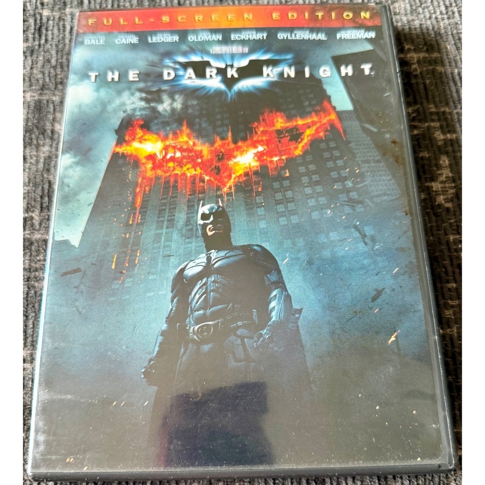 Warner Bros The Dark Knight DVD Movie PG-13 Excellent Full Screen Edition